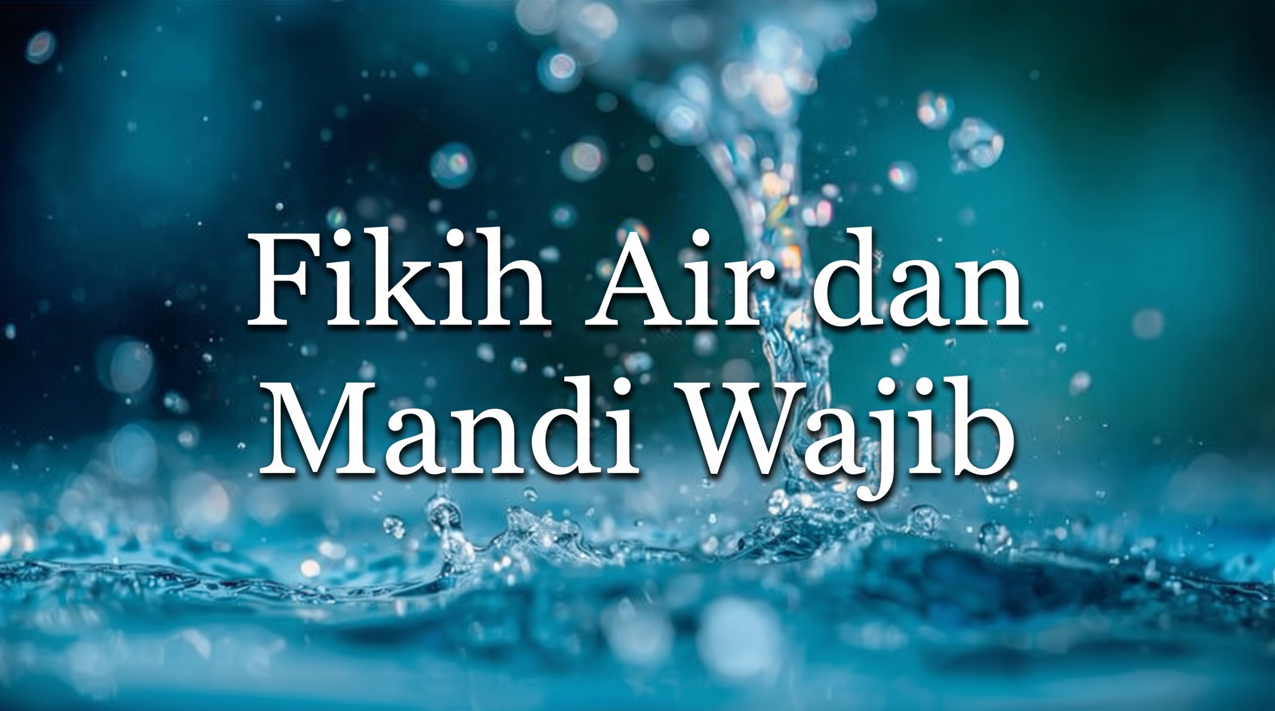 Fikih Air dan Mandi Wajib